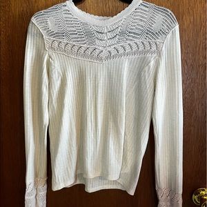 White Free People Sweater